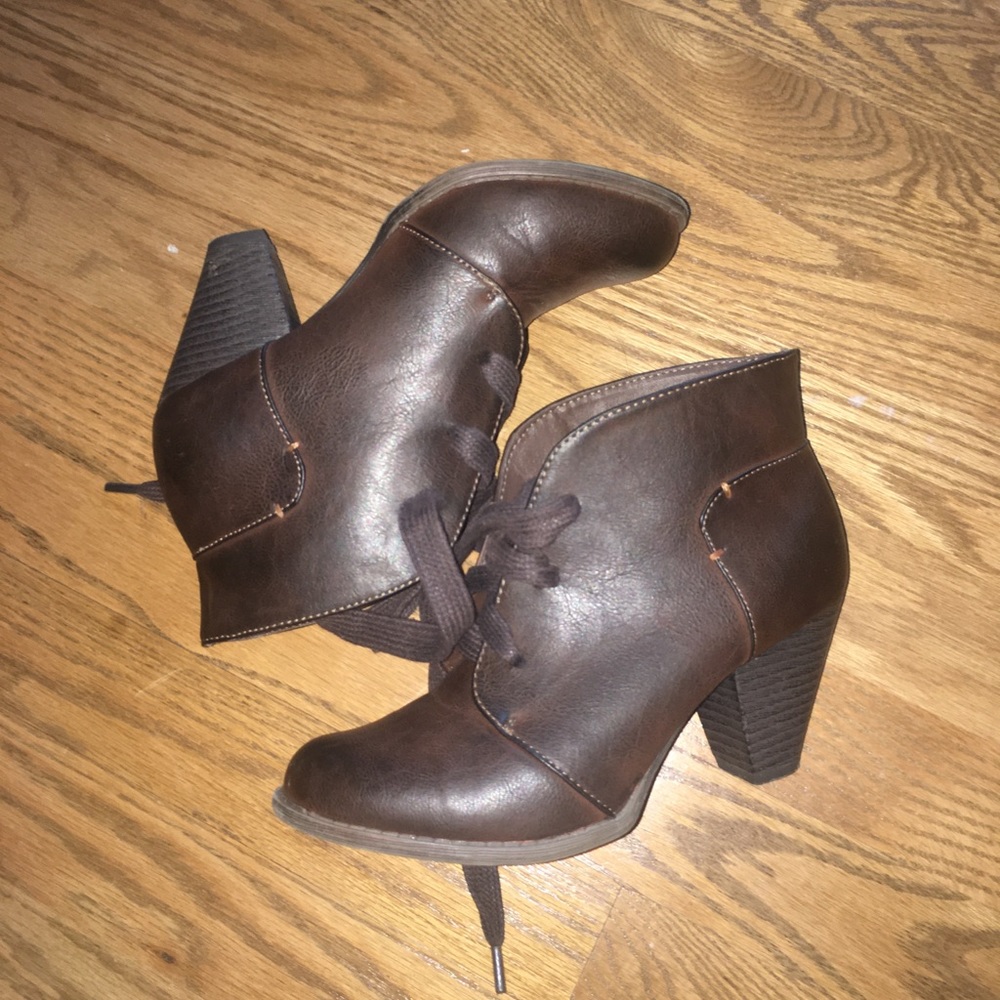 Brown booties
